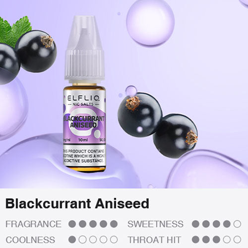 Blackcurrant Aniseed - ELFLIQ Nic Salts | CRAM Vape Blackcurrant Aniseed - ELFLIQ Nic Salts | CRAM Vape