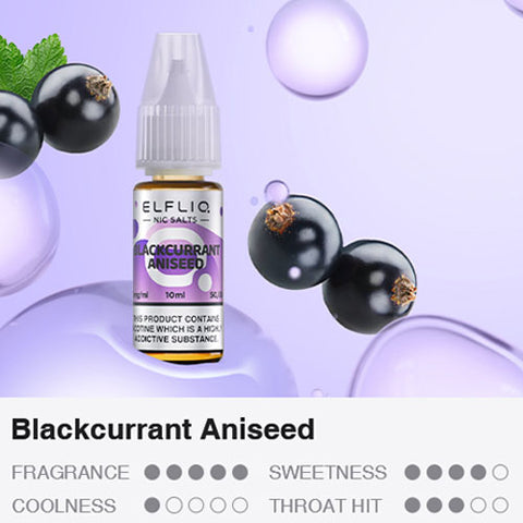 Blackcurrant Aniseed - ELFLIQ Nic Salts