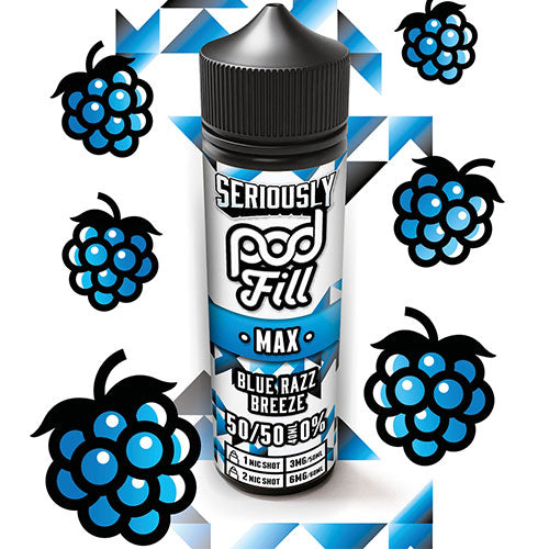 Blue Razz Breeze - Seriously Pod Fill Max | CRAM Vape Blue Razz Breeze - Seriously Pod Fill Max | CRAM Vape