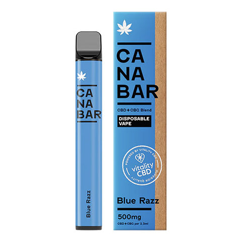 Blue Razz - 500mg CBD + CBG - CANABAR Disposable