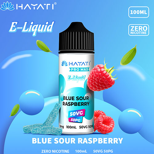 Blue Sour Raspberry - Hayati Pro Max 50/50 - 100ml | CRAM Vape Blue Sour Raspberry - Hayati Pro Max 50/50 - 100ml | CRAM Vape