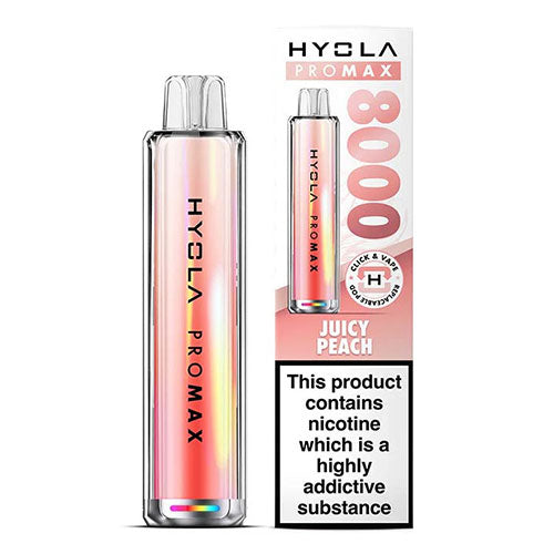 Juicy Peach - Hyola Pro Max 8000 | CRAM Vape Juicy Peach - Hyola Pro Max 8000 | CRAM Vape
