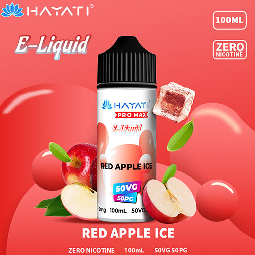Red Apple Ice - Hayati Pro Max 50/50 - 100ml | CRAM Vape Red Apple Ice - Hayati Pro Max 50/50 - 100ml | CRAM Vape