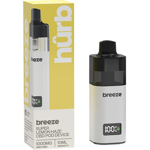 Super Lemon Haze - 1000mg CBD - Hurb Breeze CBD Pod Device | CRAM Vape Super Lemon Haze - 1000mg CBD - Hurb Breeze CBD Pod Device | CRAM Vape