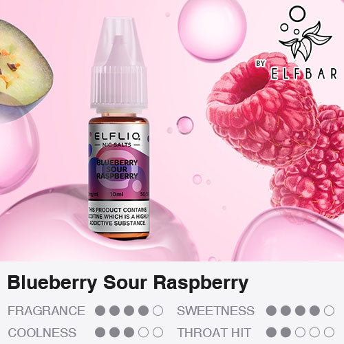 Blueberry Sour Raspberry - ELFLIQ Nic Salts | CRAM Vape Blueberry Sour Raspberry - ELFLIQ Nic Salts | CRAM Vape