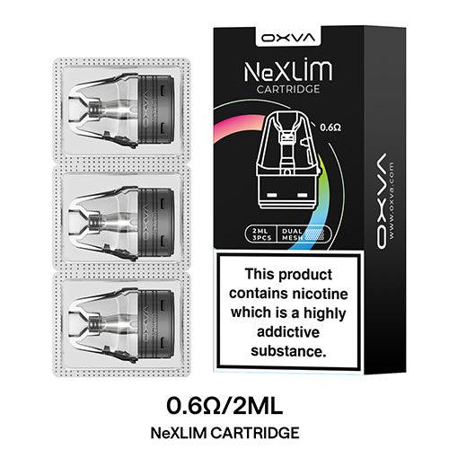 OXVA NeXlim Cartridge - Pod 2ml - Pod & Coil (3 Pack) | CRAM Vape OXVA NeXlim Cartridge - Pod 2ml - Pod & Coil (3 Pack) | CRAM Vape