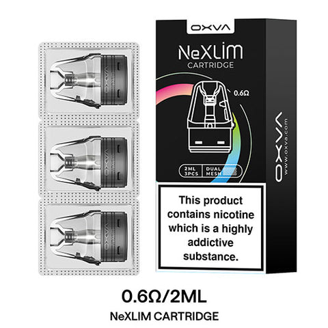 OXVA NeXlim Cartridge - Pod 2ml - Pod & Coil (3 Pack) | CRAM Vape OXVA NeXlim Cartridge - Pod 2ml - Pod & Coil (3 Pack) | CRAM Vape