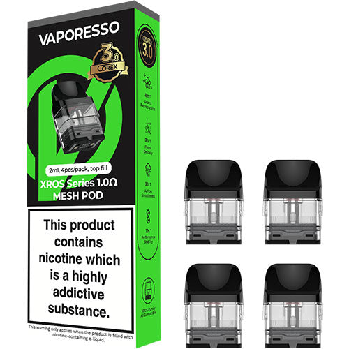 Vaporesso XROS Series - Pod & Coil - 4 Pack | CRAM Vape Vaporesso XROS Series - Pod & Coil - 4 Pack | CRAM Vape