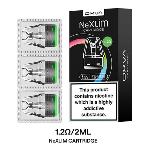OXVA NeXlim Cartridge - Pod 2ml - Pod & Coil (3 Pack) | CRAM Vape OXVA NeXlim Cartridge - Pod 2ml - Pod & Coil (3 Pack) | CRAM Vape