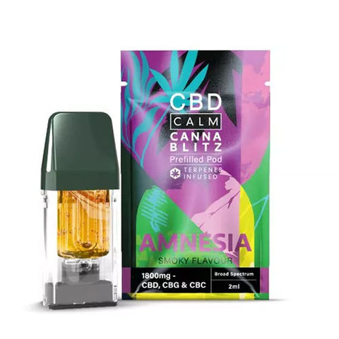 Amnesia - 1800mg - CBD Calm Prefilled Pod