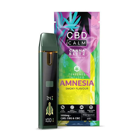 Amnesia - 1800mg - CBD Calm Prefilled Pod Kit