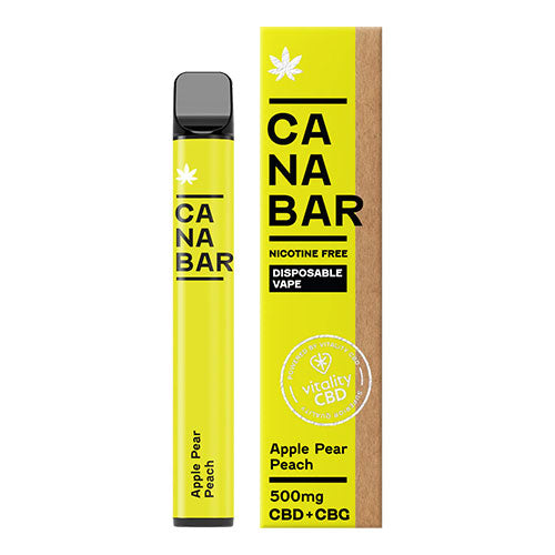 Apple Pear Peach - 500mg CBD + CBG - CANABAR Disposable