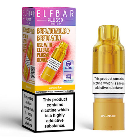 Banana Ice - Elfbar Plus50 Refill Pack
