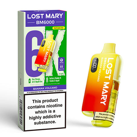 Banana Volcano - Lost Mary BM6000 Replaceable Pod Kit