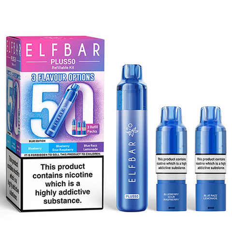 Blue Edition - Elfbar Plus50 Pod Kit