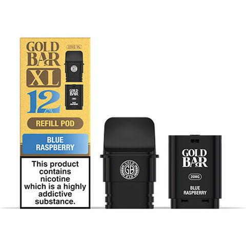 Blue Raspberry - 20mg - Gold Bar XL Refill Pod