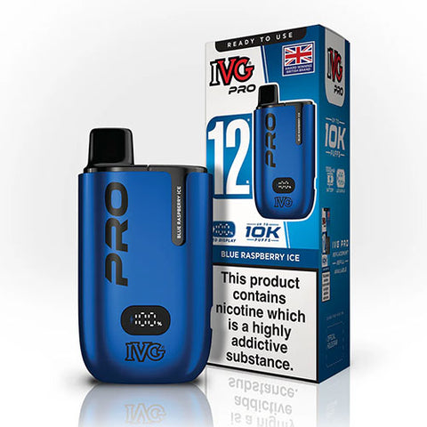 Blue Raspberry Ice - ZERO NICOTINE - IVG Pro 12 Kit