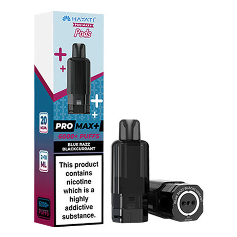 Blue Razz Blackcurrant - 20mg - Hayati Pro Max 6000 Refill Pod - CRAM Vape