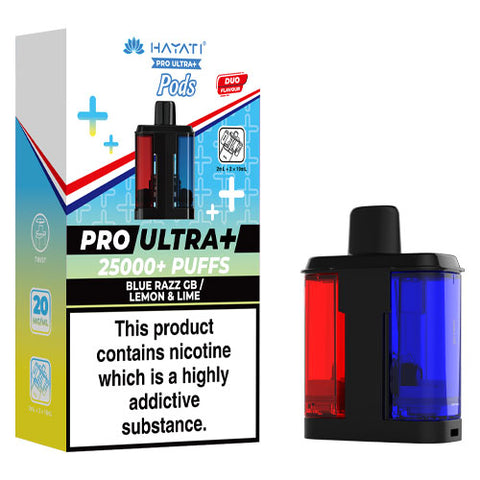 Blue Razz GB  / Lemon & Lime - Hayati Pro Ultra 25K Refill Pod