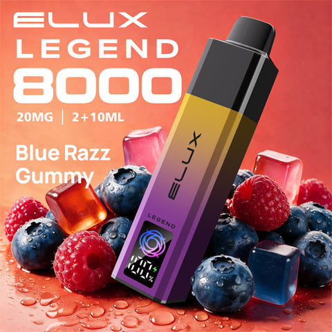 Blue Razz Gummy - Elux Legend 8000