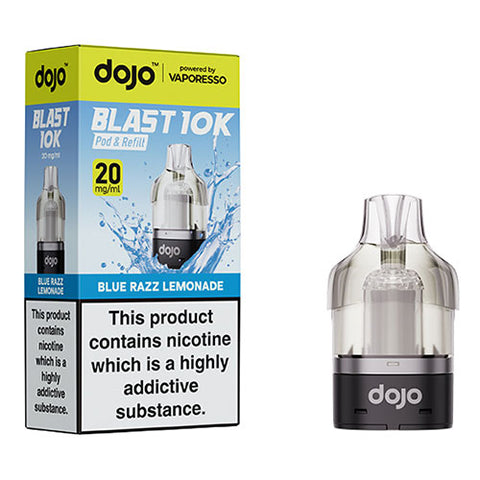 Blue Razz Lemonade - 20mg - Dojo Blast 10k - Pod & Refill