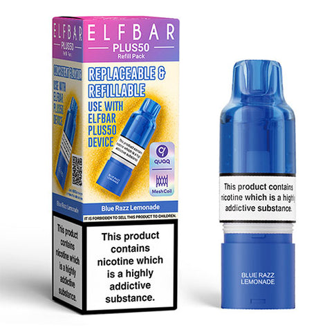 Blue Razz Lemonade - Elfbar Plus50 Refill Pack
