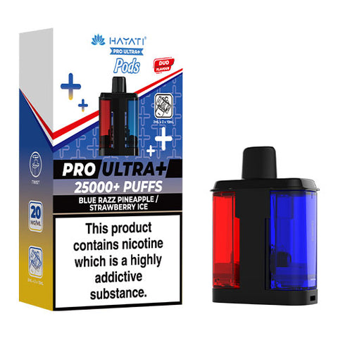 Blue Razz Pineapple / Strawberry Ice - Hayati Pro Ultra 25K Refill Pod