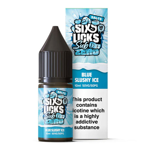 Blue Slushy Ice - Six Licks Sub Zero Nic Salts