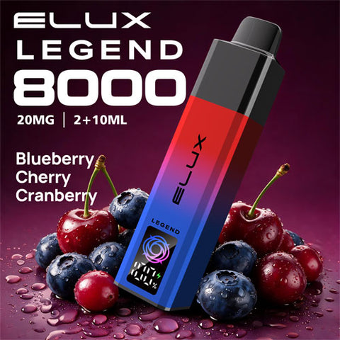 Blueberry Cherry Cranberry - Elux Legend 8000
