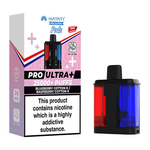 Blueberry Cotton K / Raspberry Cotton K - Hayati Pro Ultra 25K Refill Pod