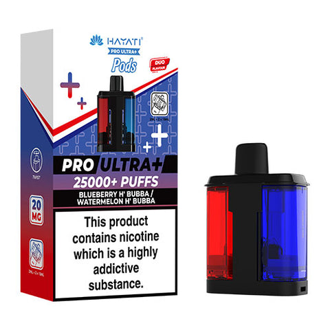 Blueberry H Bubba / Watermelon H Bubba - Hayati Pro Ultra 25K Refill Pod