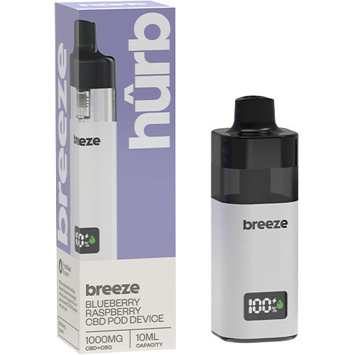 Blueberry Raspberry - 1000mg CBD - Hurb Breeze CBD Pod Device | CRAM Vape