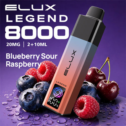 Blueberry Sour Raspberry - Elux Legend 8000