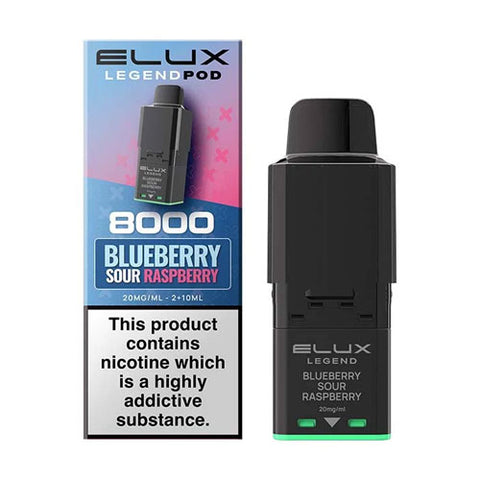 Blueberry Sour Raspberry - 20mg - Elux Legend 8000 Refill Pod