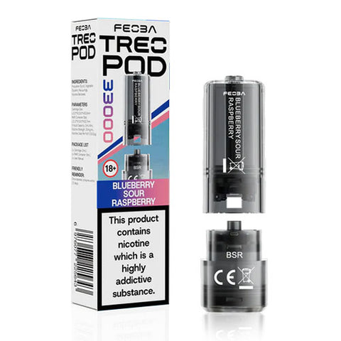 Blueberry Sour Raspberry - 20mg - Feoba Treo - Pod & Refill