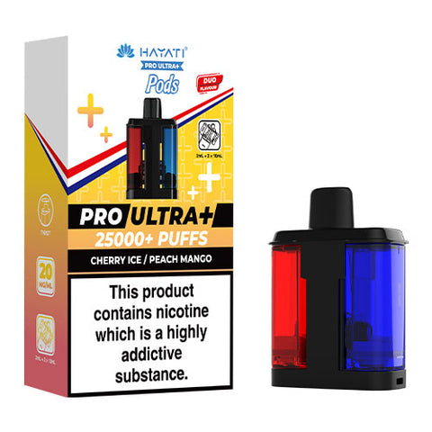 Cherry Ice / Peach Mango - Hayati Pro Ultra 25K Refill Pod - CRAM Vape