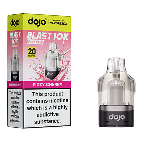 Fizzy Cherry - 20mg - Dojo Blast 10k - Pod & Refill