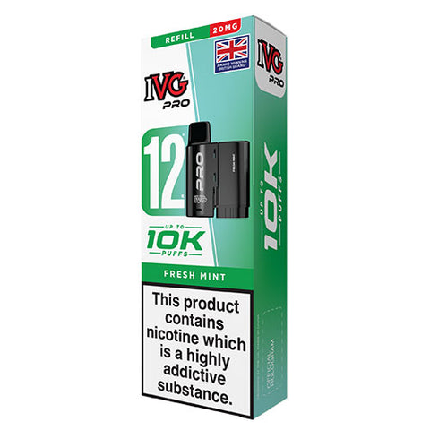 Fresh Mint - 20mg - IVG Pro - Pod & Refill