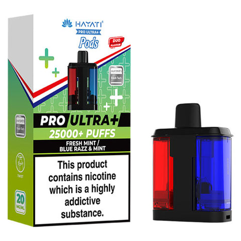 Fresh Mint / Blue Razz & Mint - Hayati Pro Ultra 25K Refill Pod