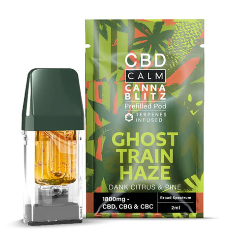 Ghost Train Haze - 1800mg - CBD Calm - Canna Blitz Prefilled Pod