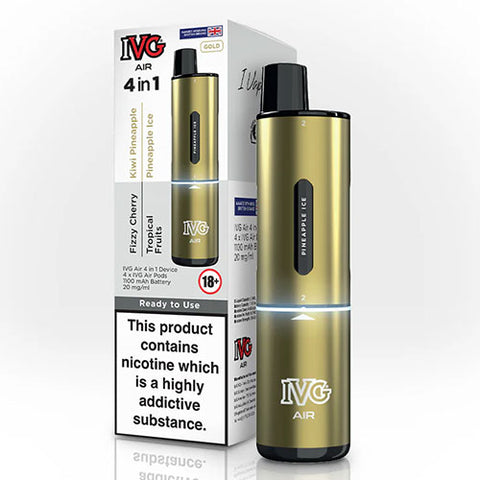Gold (Multi Flavour) - IVG Air 4 in 1 Starter Kit | CRAM Vape Gold (Multi Flavour) - IVG Air 4 in 1 Starter Kit | CRAM Vape