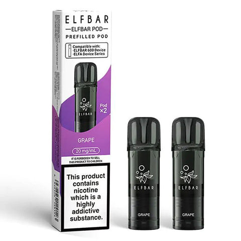 Grape - Elfbar 600 Prefilled Pod (2 Pack)