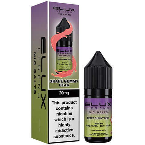 Grape Gummy Bear - Elux Legend Nic Salts