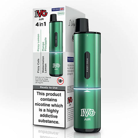 Green (Multi Flavour) - IVG Air 4 in 1 Starter Kit | CRAM Vape Green (Multi Flavour) - IVG Air 4 in 1 Starter Kit | CRAM Vape