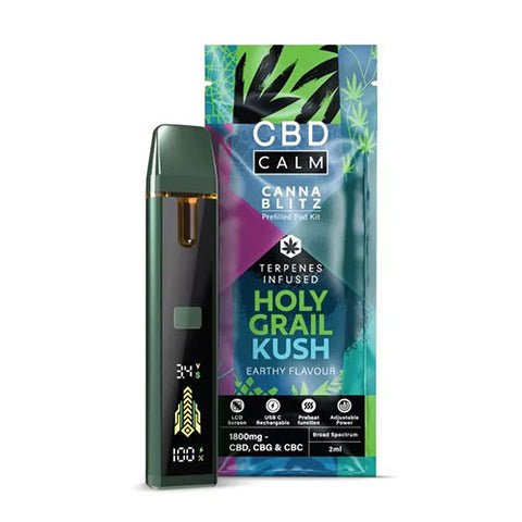 Holy Grail Kush - 1800mg - CBD Calm Prefilled Pod Kit