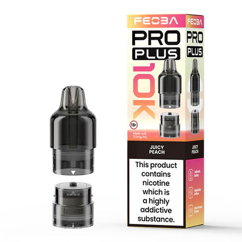 Juicy Peach - 20mg - Feoba Pro Plus - Pod & Refill
