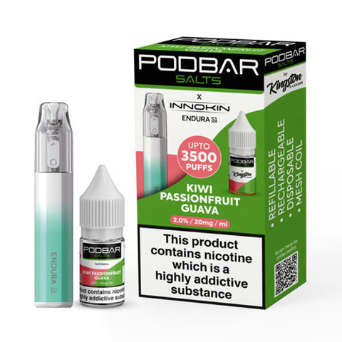 Kiwi Passionfruit Guava - Podbar Salts - Innokin Endura S1