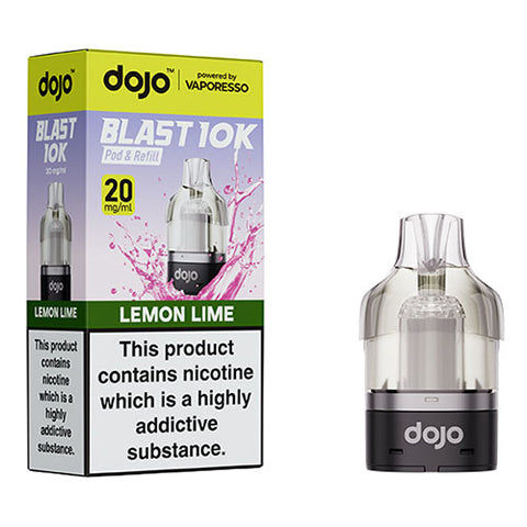 Lemon Lime - 20mg - Dojo Blast 10k - Pod & Refill