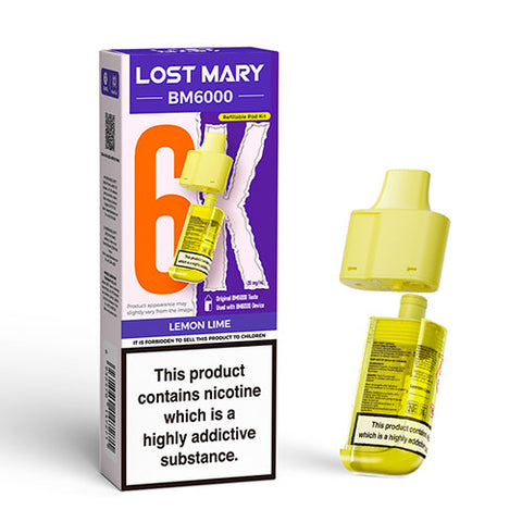 Lemon Lime - 20mg - Lost Mary BM6000 - Pod & Refill