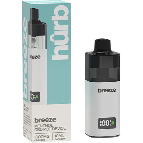 Menthol - 1000mg CBD - Hurb Breeze CBD Pod Device
